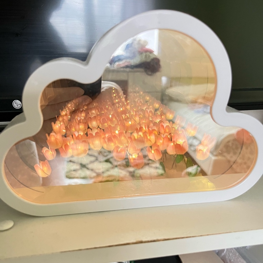 VIRAL tulip light up mirror